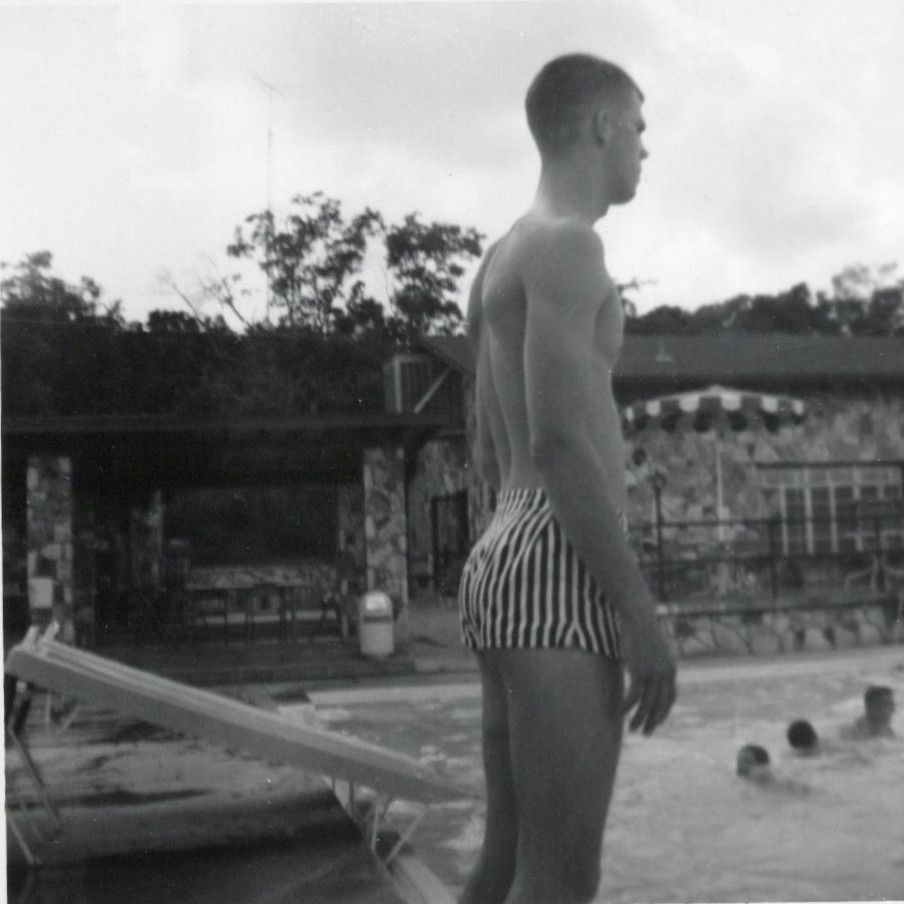 Summer 1959 - MAB at the pool