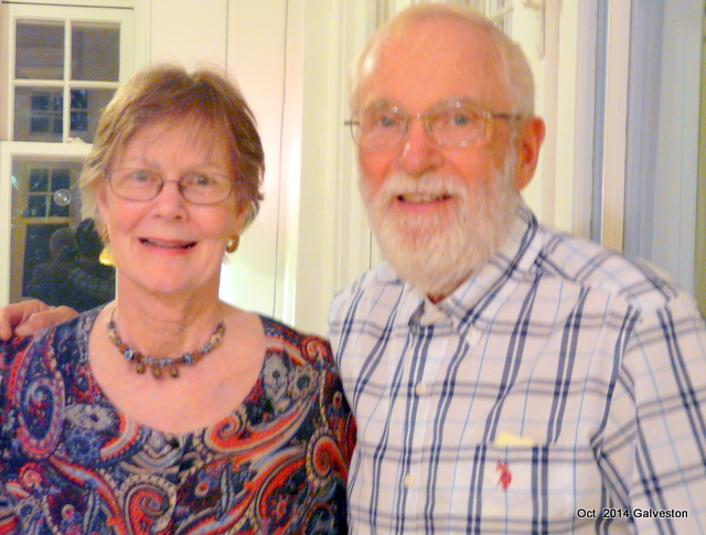 Nancy with James Davis, Galveston 2014