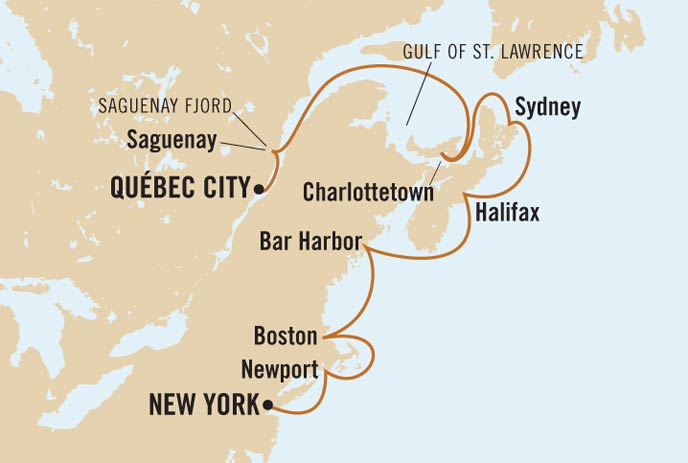 Map of Cruise Route