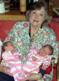 Kathleen, 2004 with granddaughters
