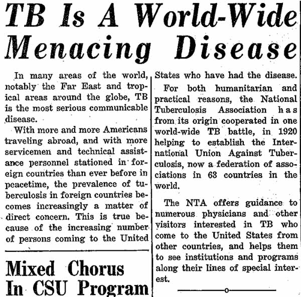 TB is a Menace
